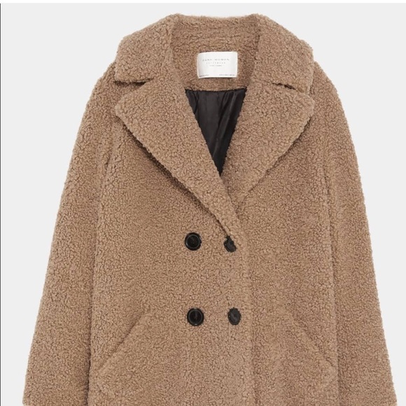 textured teddy coat